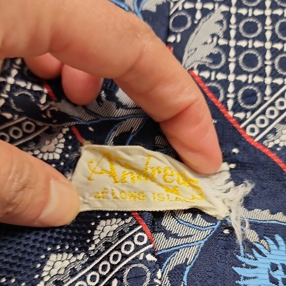 Vtg Andrew's Of Long Island Elegant Ties 54X4.5" Special Occasion Formal Dressy - Picture 5 of 8